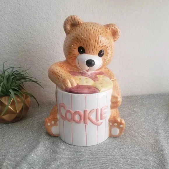 Vintage Teddy Bear Cookie Jar - Picture 1 of 8